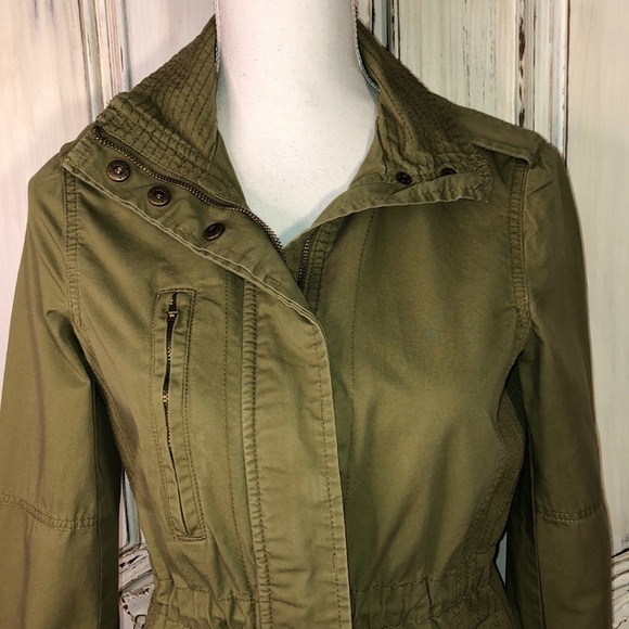 Love Tree Army Green Basic Go To Jacket Size Small - Picture 2 of 13
